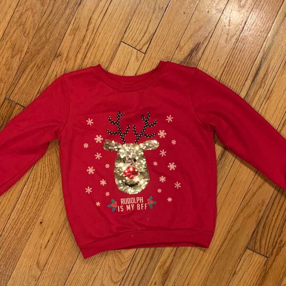 PRIMARK Rudolph is My BFF Red Girls’ Sweatshirt